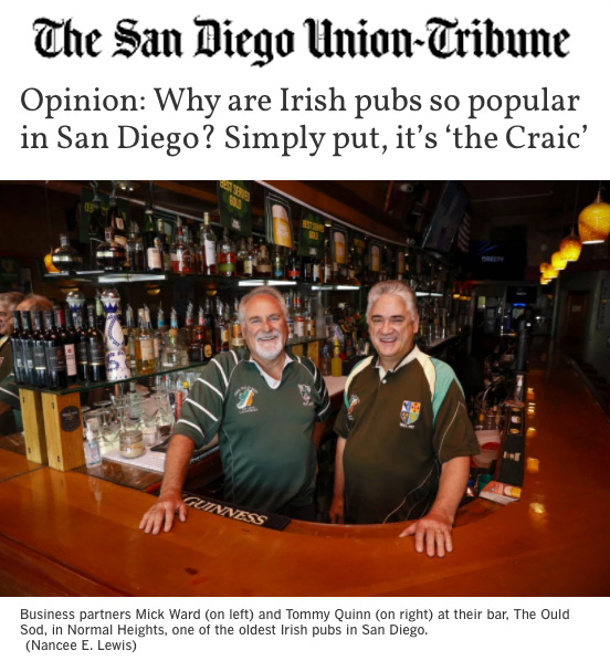 the ould sod union tribune article